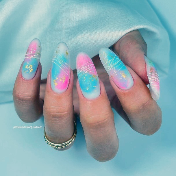 Female Cool Pink Dress Nail Design