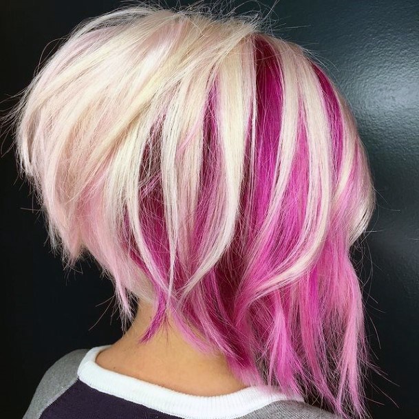 Female Cool Pink Ombre Hairstyles Design