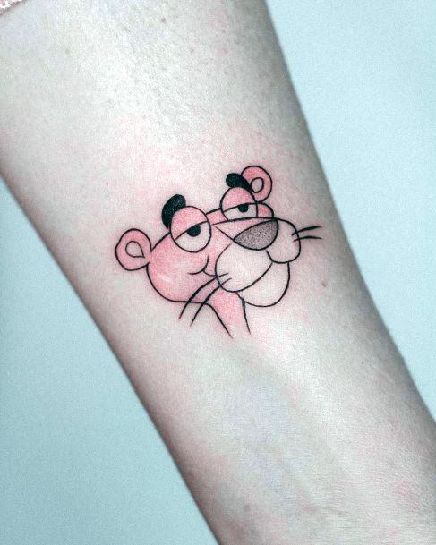 Female Cool Pink Panther Tattoo Ideas