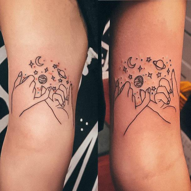 Female Cool Pinky Promise Tattoo Ideas