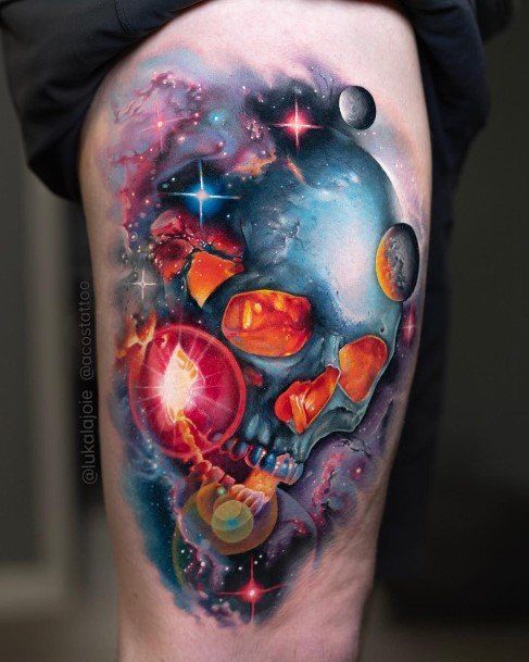 Female Cool Planet Tattoo Ideas