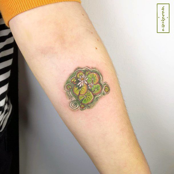 Female Cool Pond Tattoo Design