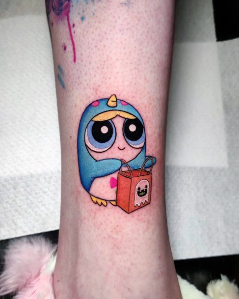 Female Cool Powerpuff Girls Tattoo Design