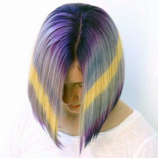 Female Cool Purple Hairstyles Ideas