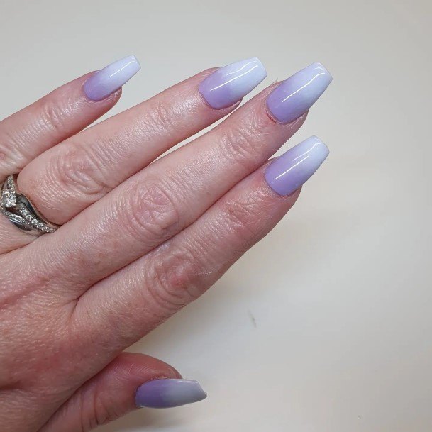 Female Cool Purple Ombre Nail Ideas