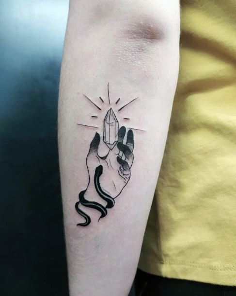 Female Cool Quartz Tattoo Ideas