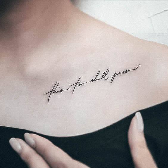 Female Cool Quote Tattoo Ideas