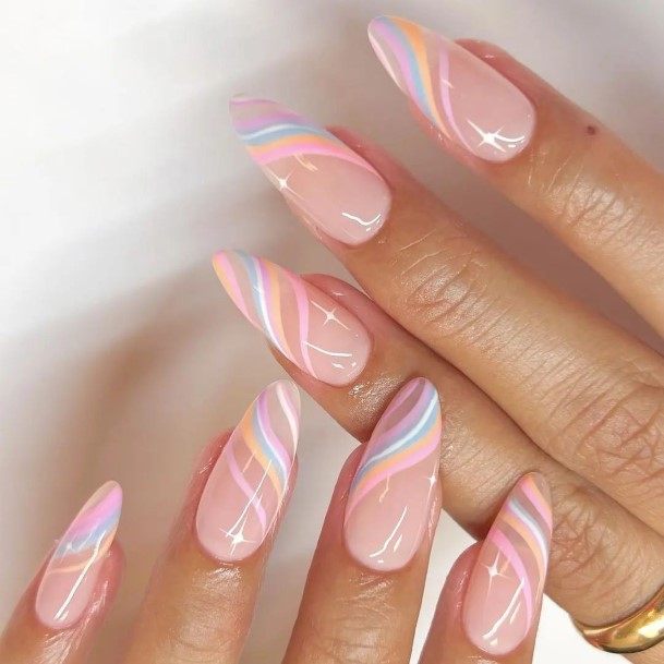 Female Cool Rainbow Nail Ideas