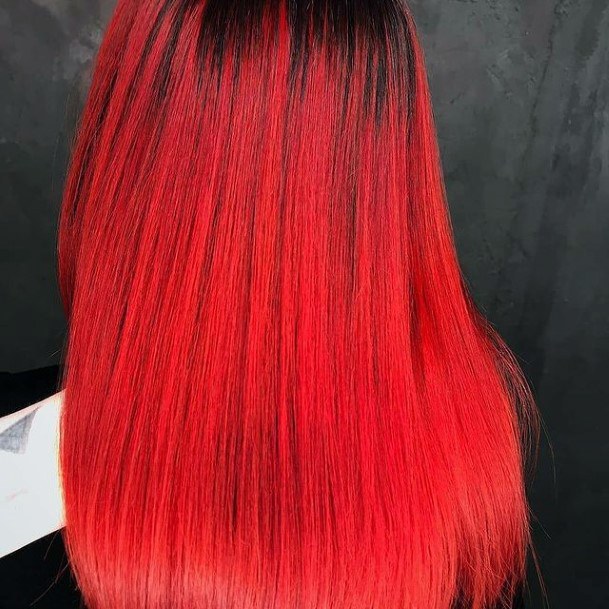 Female Cool Red Ombre Hairstyles Ideas