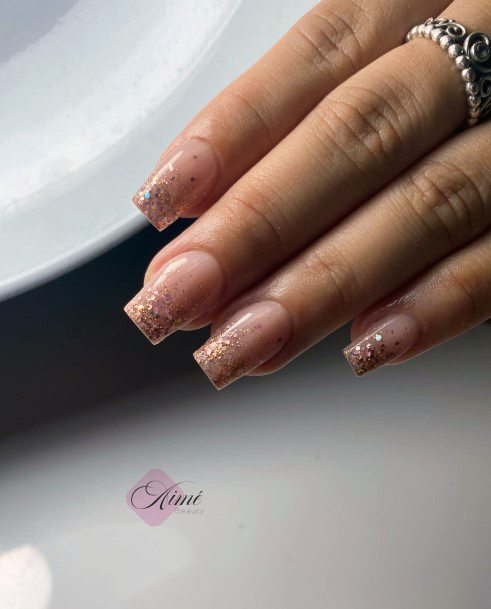 Female Cool Rose Gold Nail Ideas