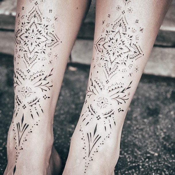 Female Cool Sacred Geometry Tattoo Design