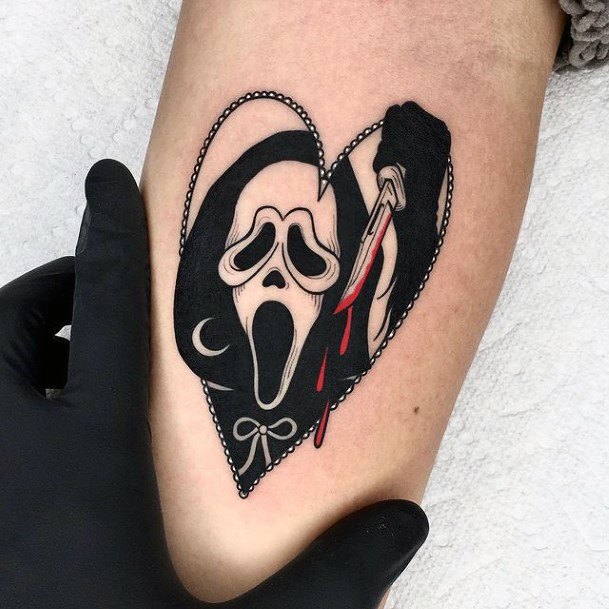 Female Cool Scream Tattoo Design