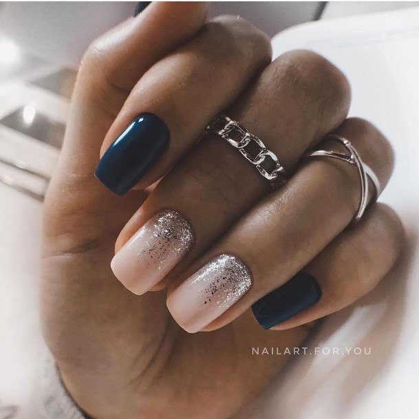 Female Cool Silver Nail Ideas