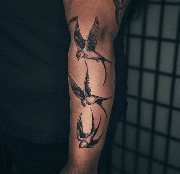 Female Cool Small Sparrow Tattoo Ideas