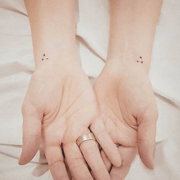 Female Cool Small Wrist Tattoo Design