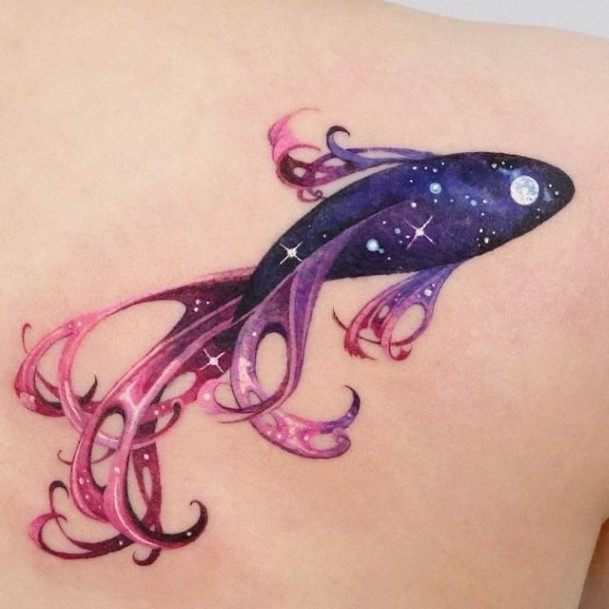 Female Cool Space Tattoo Design