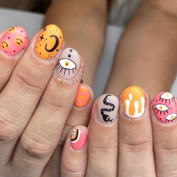 Female Cool Spooky Nail Ideas