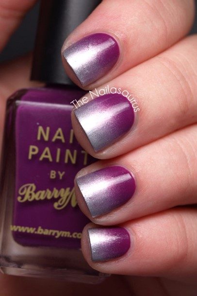 Female Cool Square Ombre Nail Design