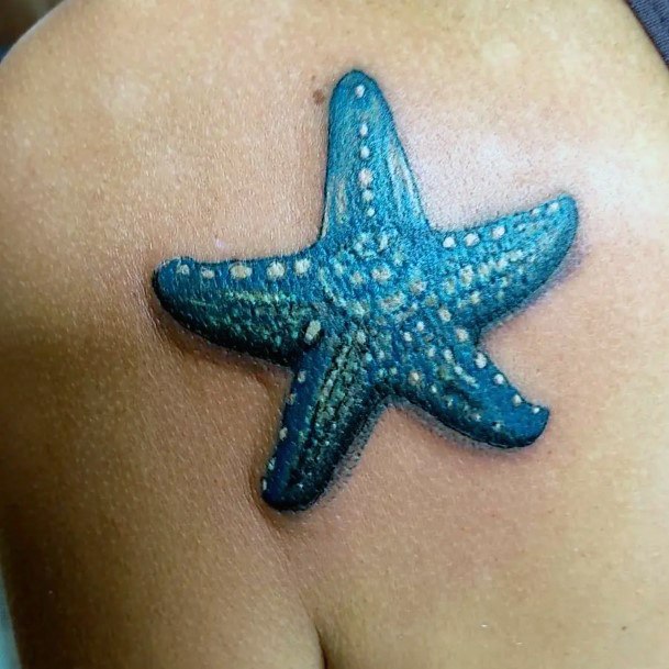 Female Cool Starfish Tattoo Design