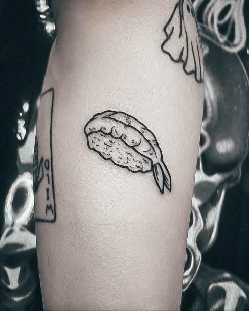 Female Cool Sushi Tattoo Ideas