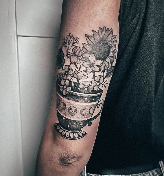 Female Cool Tea Tattoo Ideas