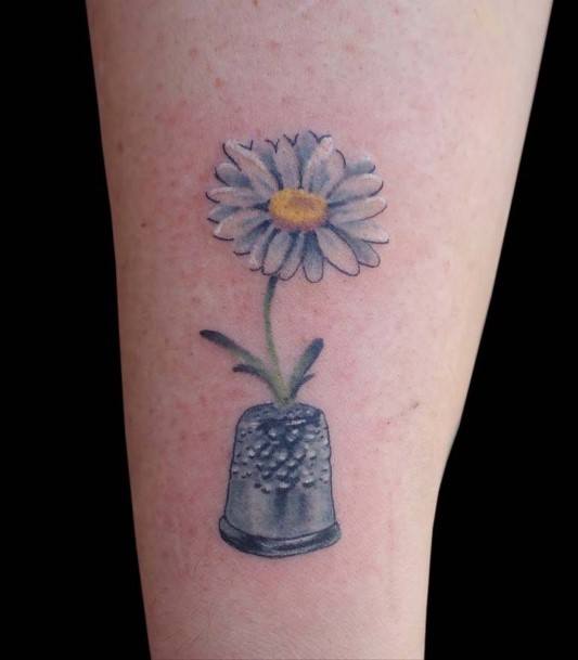 Female Cool Thimble Tattoo Ideas