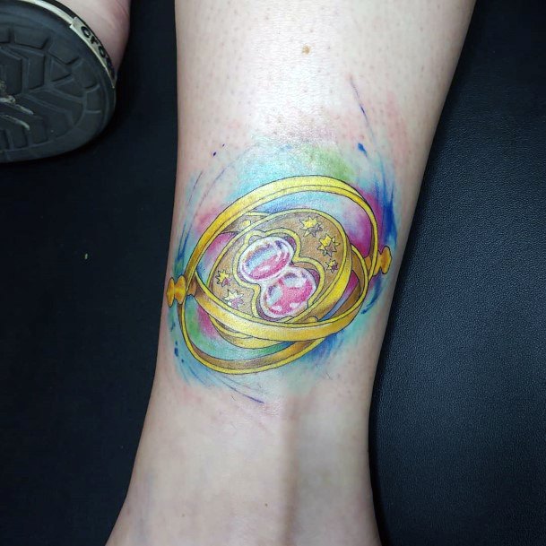 Female Cool Time Turner Tattoo Design