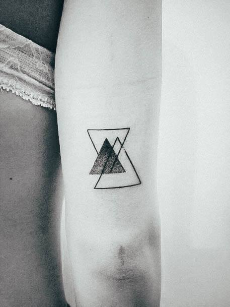 Female Cool Triangle Tattoo Ideas