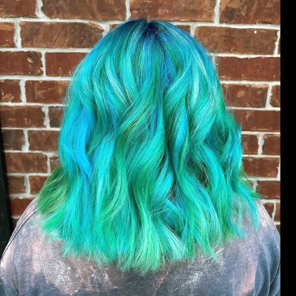 Top 100 Best Turquoise Hairstyles For Women - Hair Dye Color Ideas