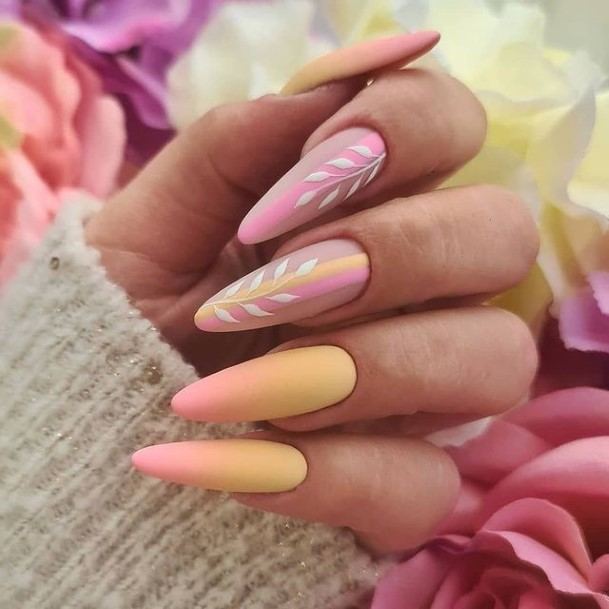 Female Cool Vacation Nail Design