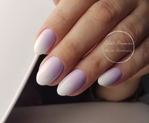 Female Cool Violet Nail Ideas