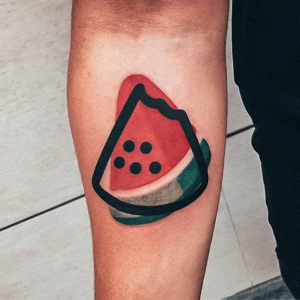 Female Cool Watermelon Tattoo Ideas