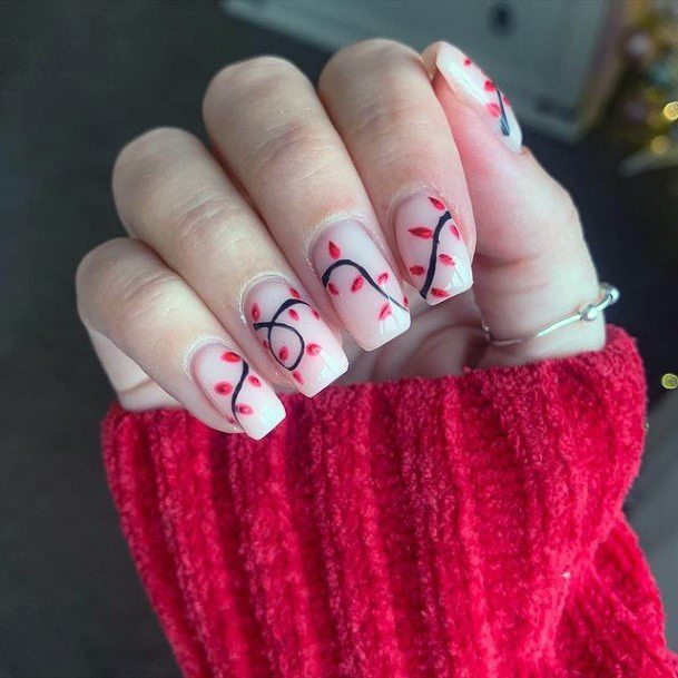 Female Cool Winter Nail Design