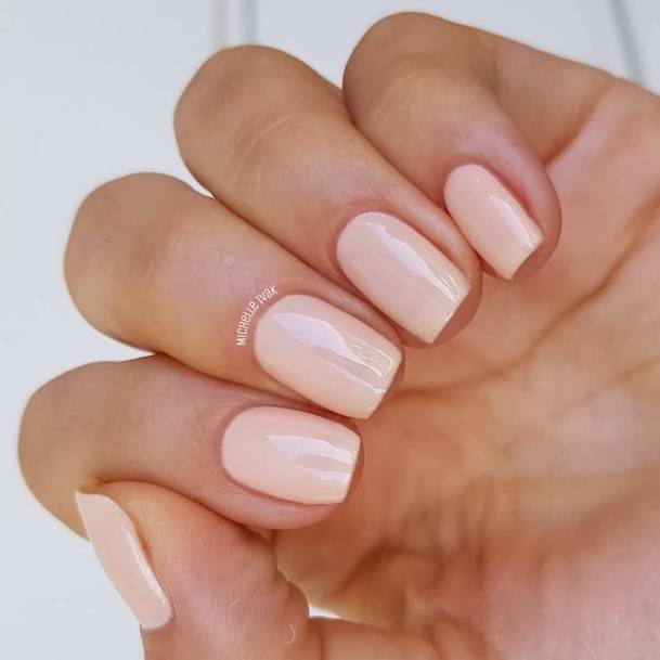 Female Cream Nails