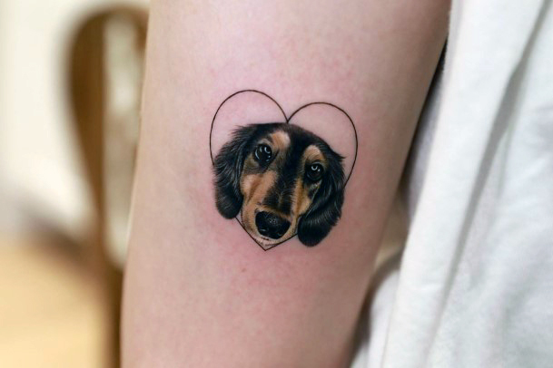 Female Dachshund Tattoos