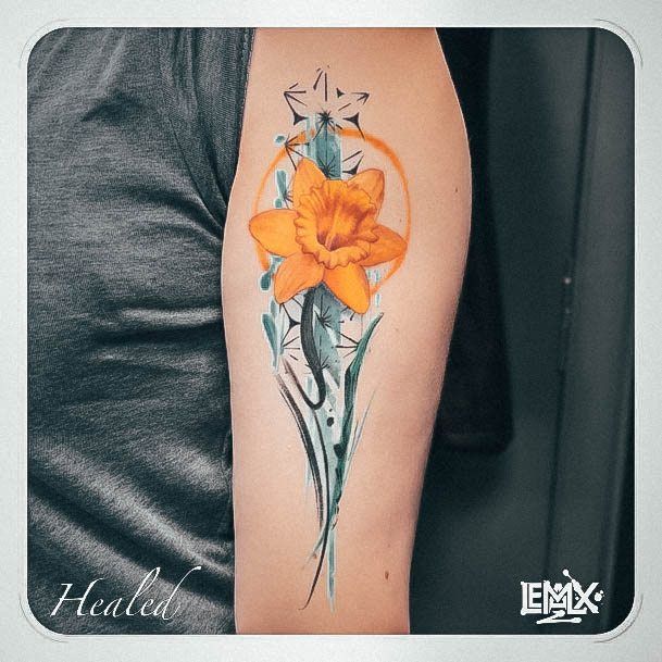 Female Daffodil Tattoos