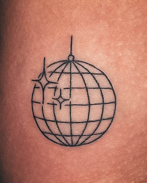 Female Disco Ball Tattoos