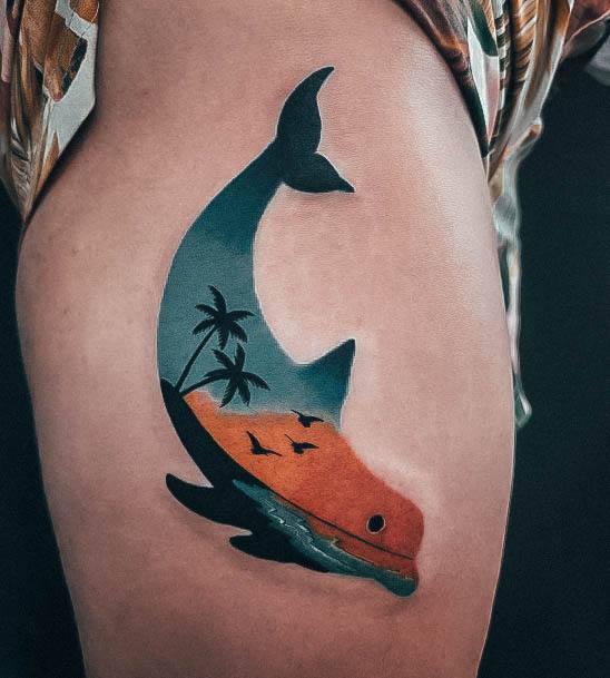 Female Dolphin Tattoos