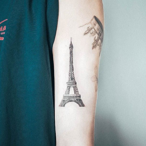 Female Eiffel Tower Tattoos