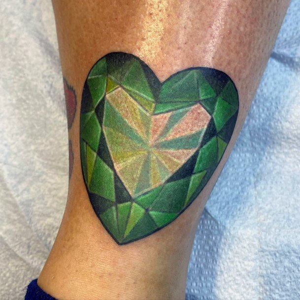 Female Emerald Tattoo On Woman