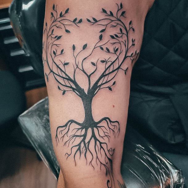 Top 100 Best Family Tree Tattoos For Women - Genealogy Design Ideas