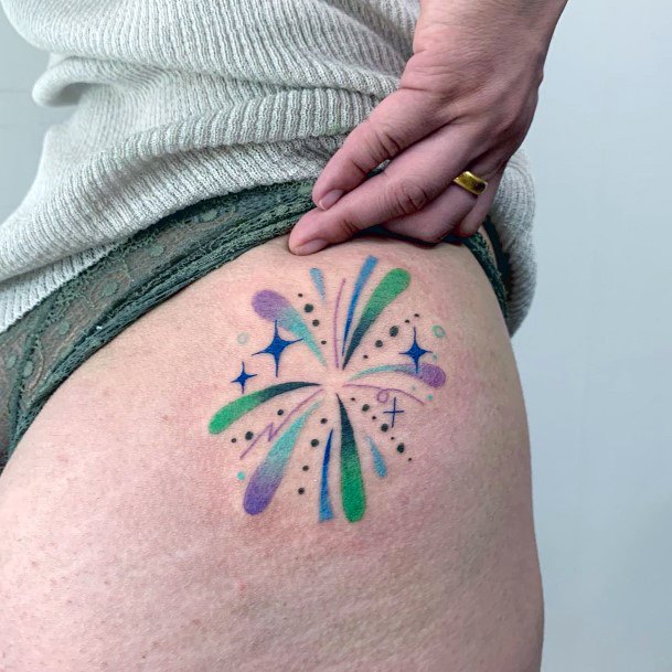 Female Fireworks Tattoos