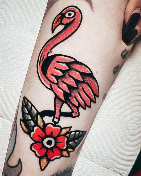 Female Flamingo Tattoos