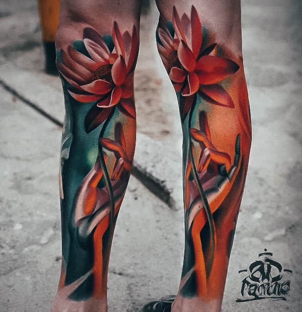 Female Flower Sleeve Tattoos