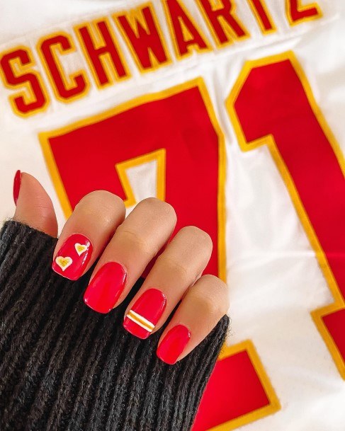 Female Football Nails