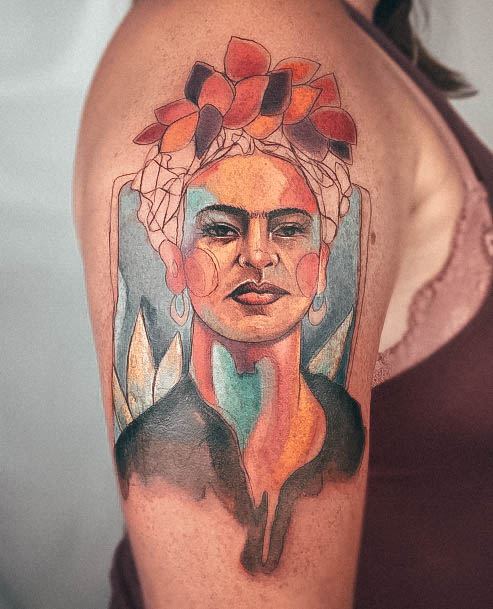 Female Frida Tattoos