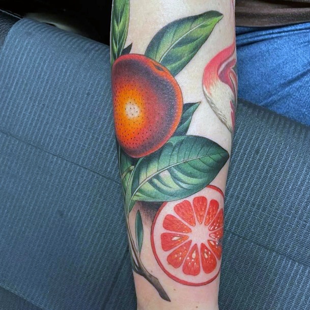 Female Fruit Tattoos