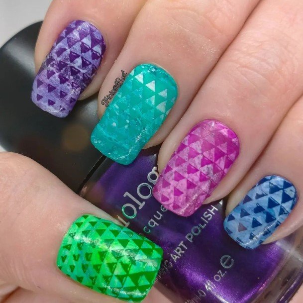 Female Geometric Nails