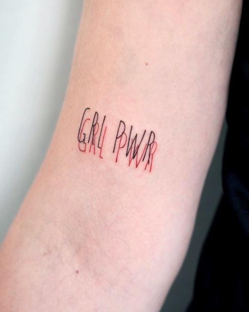 Female Girl Power Tattoos