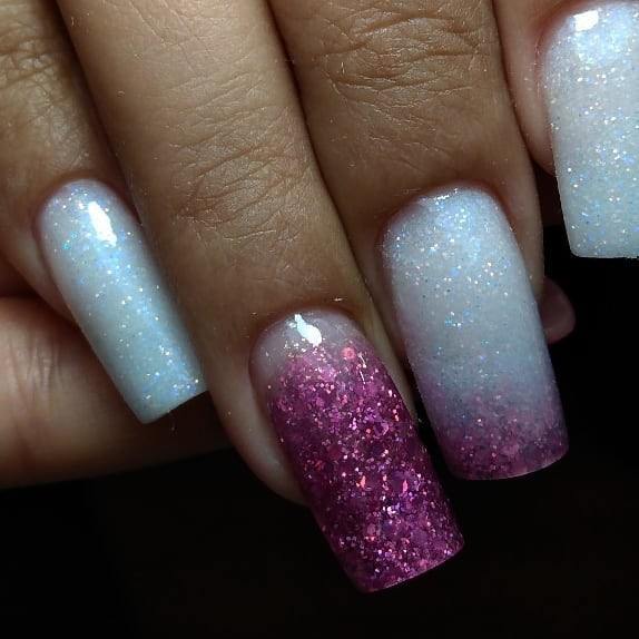 Female Glitter Nails